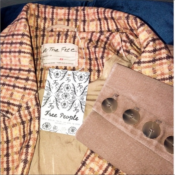 We the Free xFree People Otter 2 Button Double Breasted Reid Smoking Jacket ZsXS - Picture 12 of 13